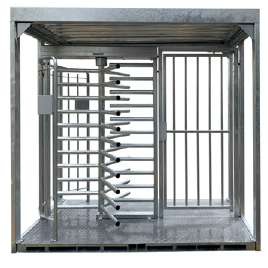 Triton Single Full Height Curved Glass Turnstile 2