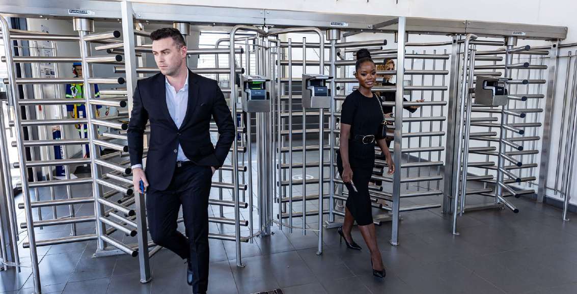 Hybrid Full Height Glass Turnstile