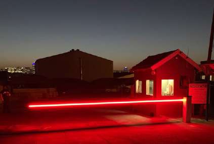 Security Gate with Magnetic Lock and Door Closer